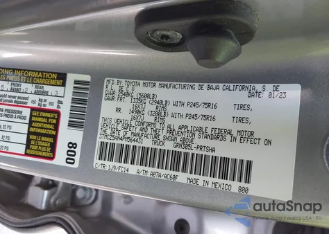 2023 Toyota Tacoma Sr5 V6 z USA, uszkodzony, nr VIN 3TMCZ5AN4PM564431